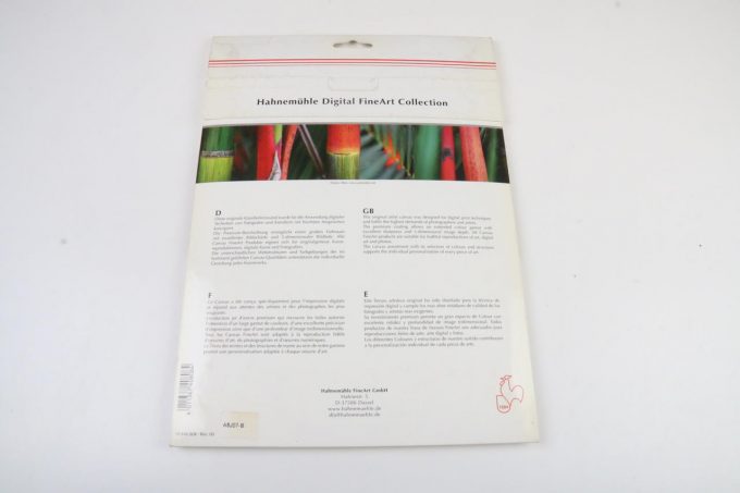 Hahnemühle Monet Canvas - Inkjet Papier - A4 10 Blatt