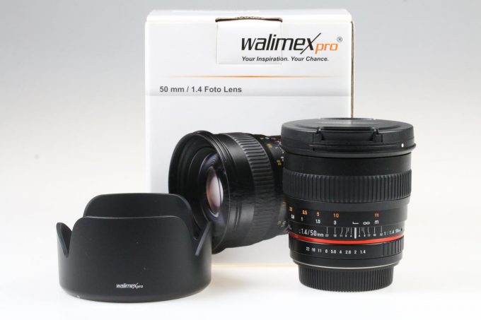 Walimex PRO 50mm f/1,4 für Canon EF - #F617D0917