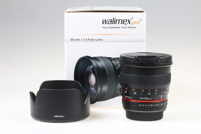 Walimex PRO 50mm f/1,4 für Canon EF - #F616J0671