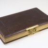 Altes Fotoalbum - braun/Leder/Messing