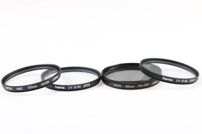 Hoya Hama Filter Set 3x UV 1x PL-CIR / 55mm