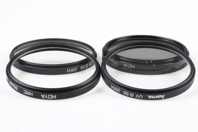 Hoya Hama Filter Set 3x UV 1x PL-CIR / 55mm