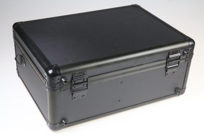 Kamerakoffer - Mettal (schwarz) mit Trageriemen und Schlüssel