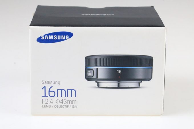 Samsung NX 16mm f/2,4 : Schwarz - #A1A3CN0D100141