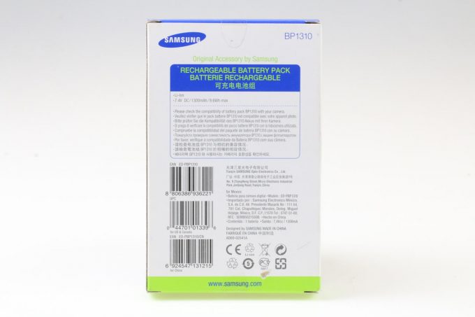 Samsung BP1310 Lithium-Akku für NX5, NX10, NX11, NX100, NX20