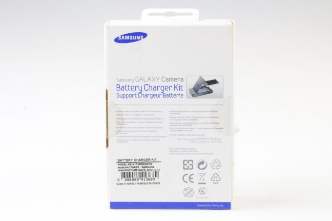 Samsung Battery Charger Kit EB-S1P5GMEGSTD für Galaxy Camera (schwarz)