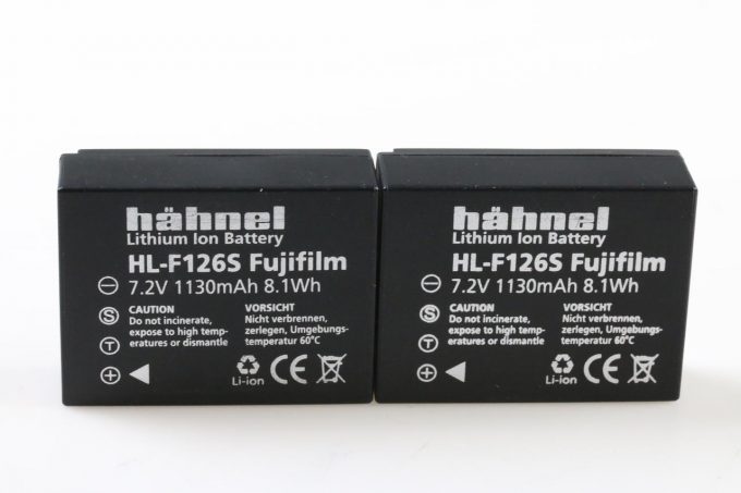 Hähnel Akku HL-F126 für Fujifilm / 2 Stück