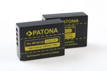 PATONA Nachbauakku für NP-W126 Fuji (2 Stück)