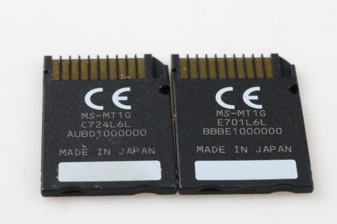 Sony Memory Stick Pro Duo Magic Gate Mark 2 - 1GB / 2 Stück