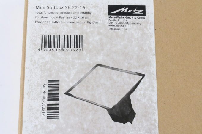 Metz Mecablitz 22-16 Mini Softbox SB