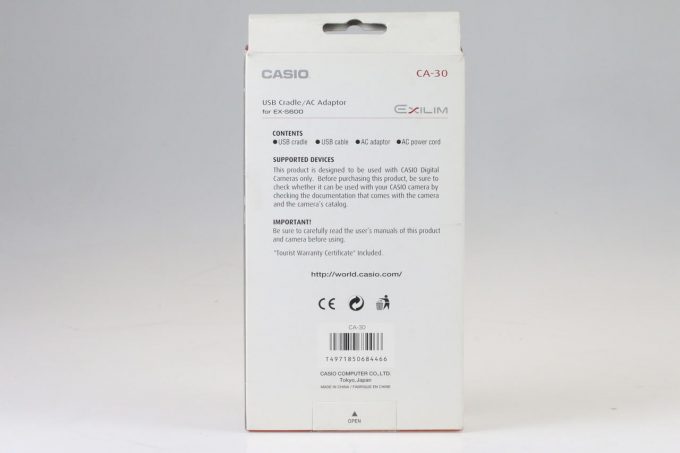 Casio AC Adaptor CA-30