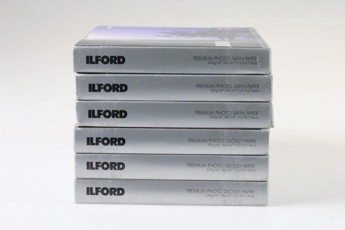 Ilford Inkjet Fotopapier 12,7x17,8cm 50 Blatt - 6 Packungen