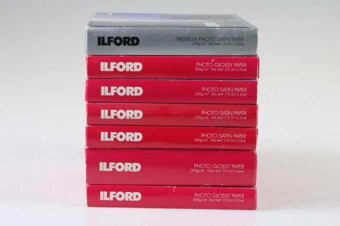 Ilford Inkjet Fotopapier 10,2x15,2cm - 7 Packungen