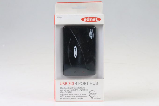 ednet. USB 3.0 4 Port Hub - USB-Verteiler