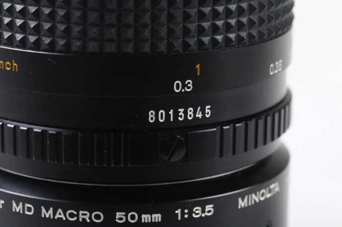 Minolta MD Macro 50mm f/3,5 mit Zubehör - #8013845