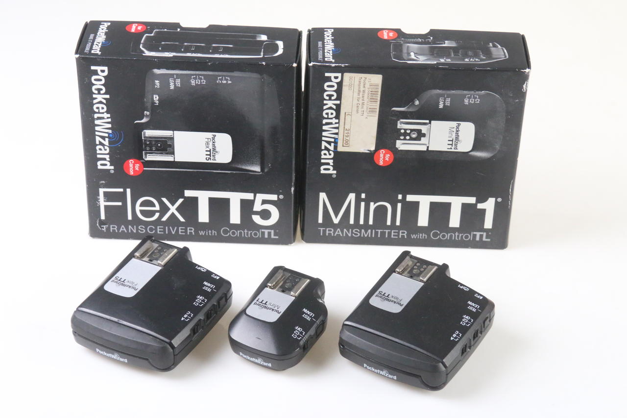 Pocket Wizard Funkauslöser SET - 2 x FlexTT5 und 1 x MiniTT1 für Canon