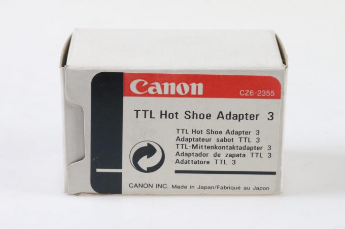 Canon TTL Hot Shoe Adapter 3 - TTL-Mittenkontakt Adapter