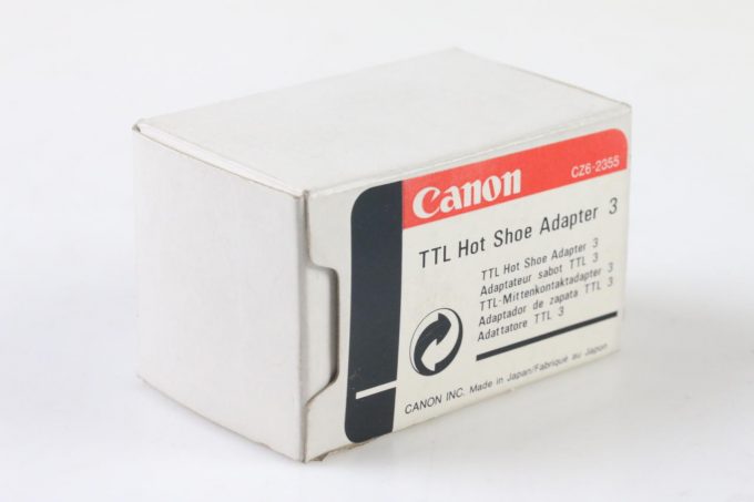 Canon TTL Hot Shoe Adapter 3 - TTL-Mittenkontakt Adapter