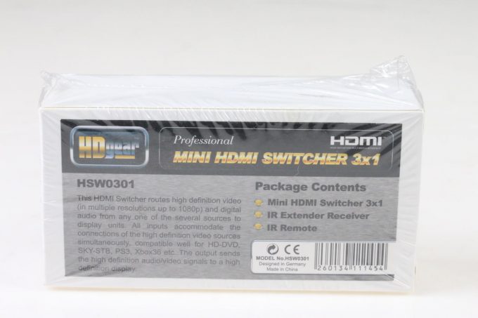 HD Gear Mini HDMI Switcher