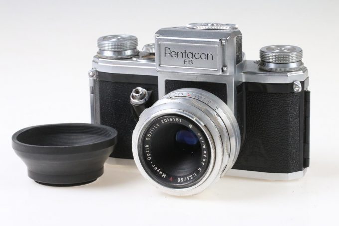 Pentacon FB Gehäuse mit Primotar 50mm 3,5 - Defekt - #478740