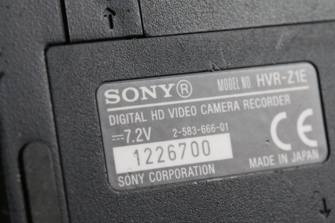 Sony HVR-Z1E - Ohne Ladegerät - #1222700