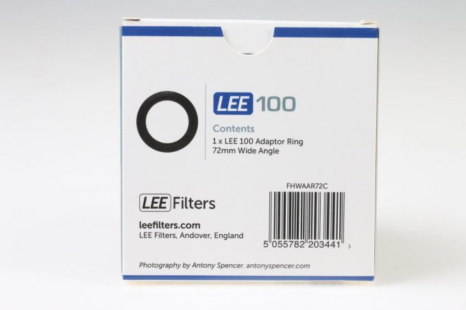 Lee Adapterring 72mm W/A