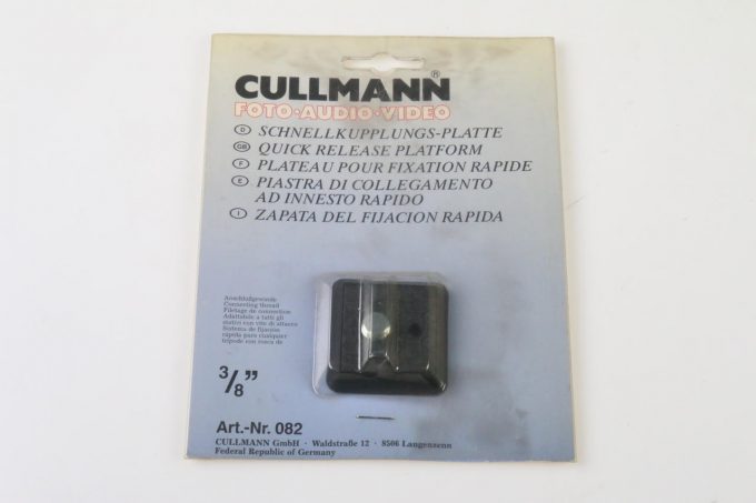 Cullmann Schnellkupplungsplatte mit 3/8 Zoll-Gewinde 082