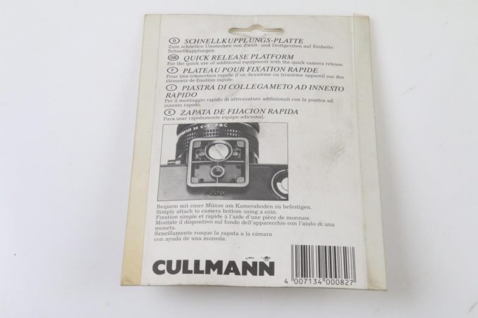 Cullmann Schnellkupplungsplatte mit 3/8 Zoll-Gewinde 082