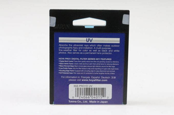 Hoya Pro1 Digital UV Filter - 55mm