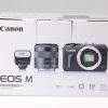 Canon EOS M mit EF-M 18-55mm f/3,5-5,6 IS STM Blitz 90EX - #024232200911