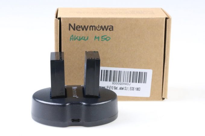 Newmowa Akku HL-12 Li-Ion (2 Stück) für Canon LP-E12 und Ladegerät