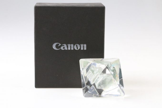 Canon Werbung Kristallaufsteller 100 Million EF-Lenses