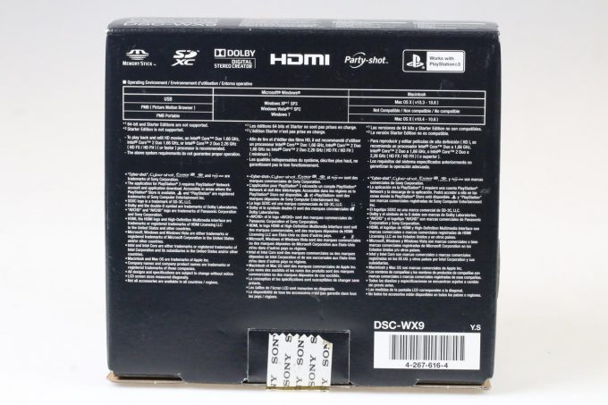 Sony DSC-WX9 Digitalkamera schwarz - #1454576