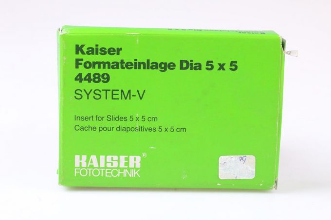 Kaiser 4489 Formateinlage Dia 5x5cm System-V