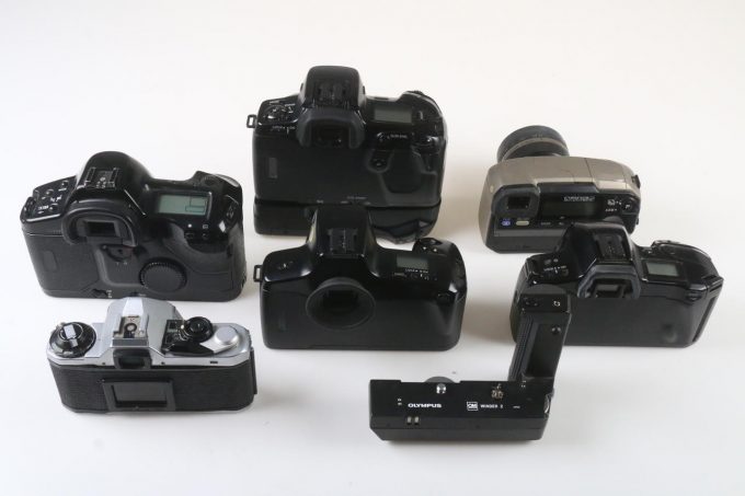 Konvolut diverse SLR Kameras - 6 Stück Bastlergeräte