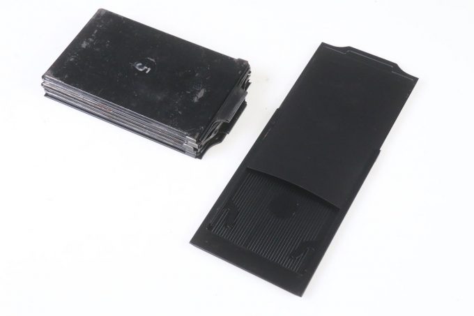 Planfilmkassetten 6,5x10,5cm für Glasplatten - 6 Stück