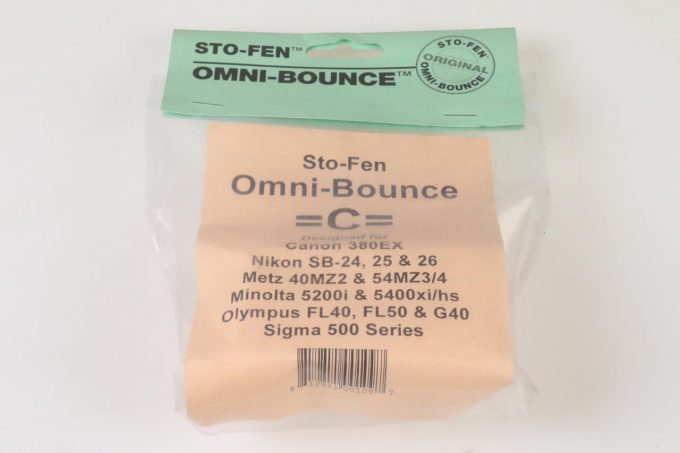 STO-FEN Omni-Bounce C für Nikon SB 24/25/26/ Minolta 5200/5400 FL40/50 Sigma 500