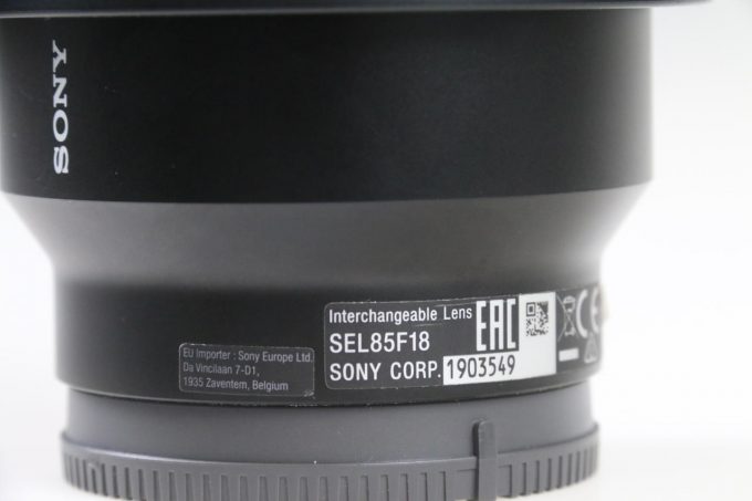 Sony FE 85mm f/1,8 - #1903549