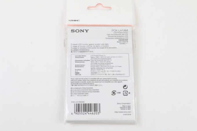 Sony PCK-LH1AM Displayschutz