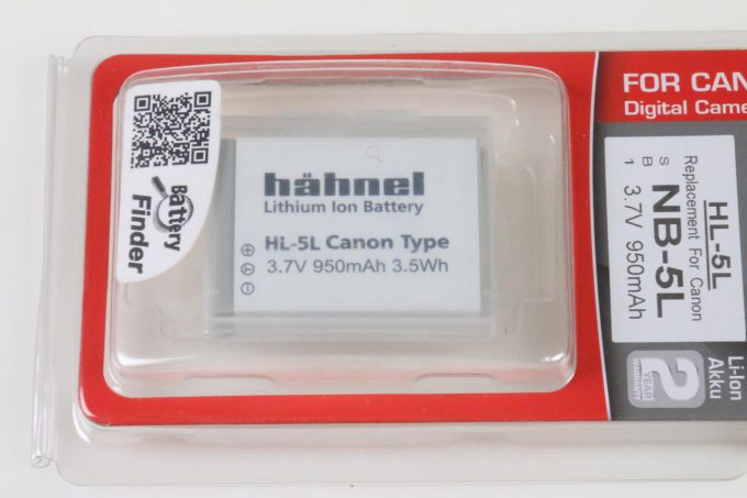 Hähnel HL-5L Li-Ionen Akku für Canon NB-5L