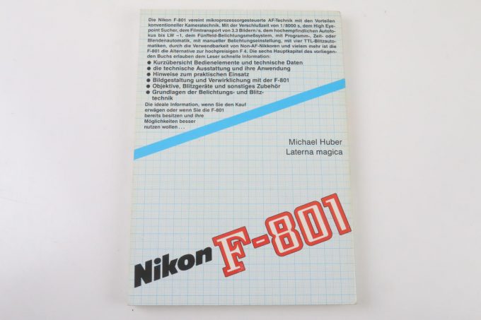 Nikon F801Handbuch / Bedienungsanleitung