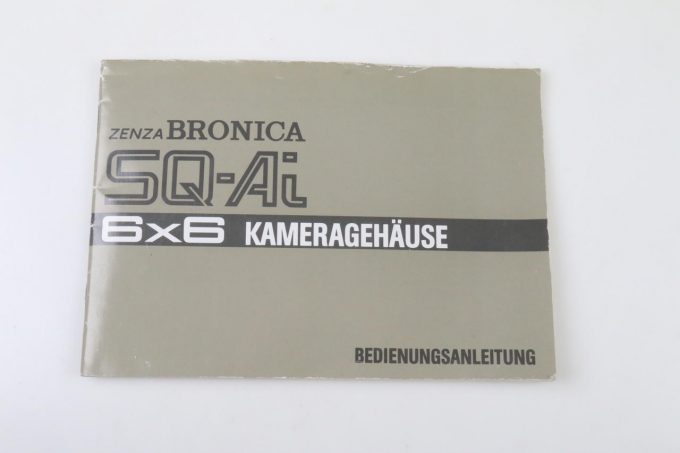 Zenza Bronica SQ-Ai Bedienungsanleitung - 6x6