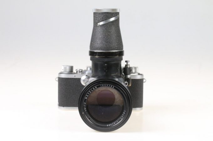 Leica IIIc mit Visoflex und Telyt 200mm f/4,0 - #463996 / 4074