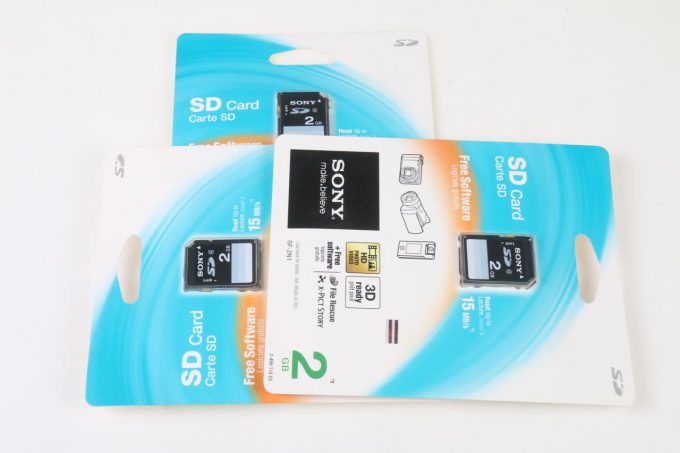 Sony SD Cart - 2 GB (3 Stück)