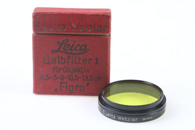 Leica Gelbfilter 1 mit Klemmfassung schwarz FIGRO