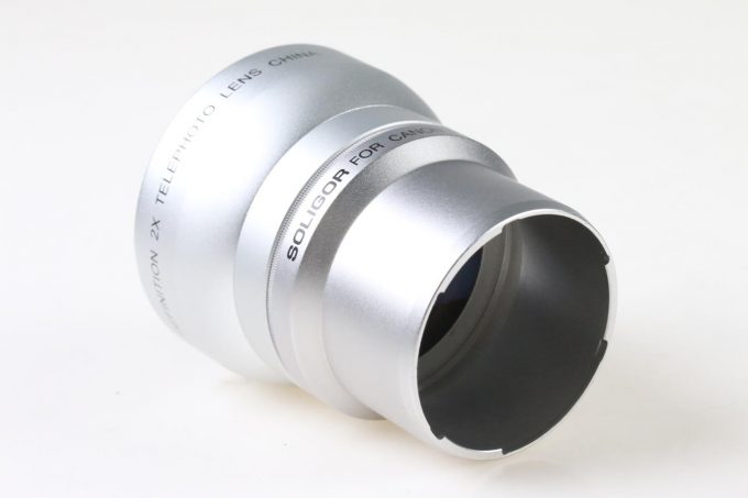 Soligor 2x Telephoto Vorsatzlinse mit Adapter für Canon A80