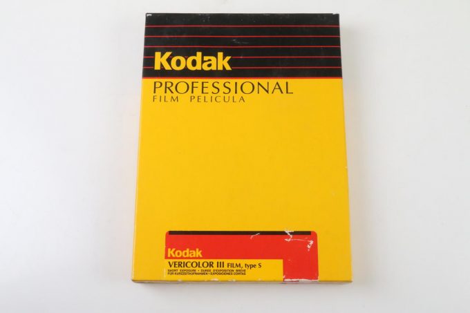 Kodak Vericolor III Planfilm - Typ S 13x18cm 10 Stück (ABGELAUFEN)