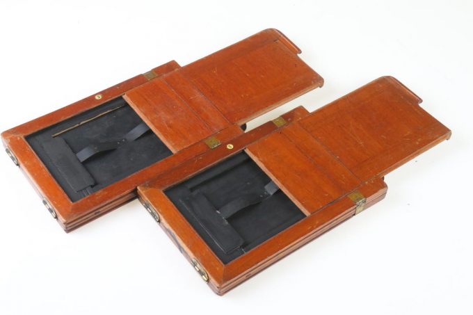 Glasplatten Kassetten - 2 Stück 10x15 und 6x9cm