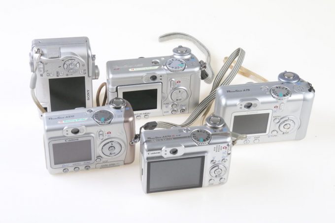 Canon Konvolut Digitale Kameras - 5 Stück