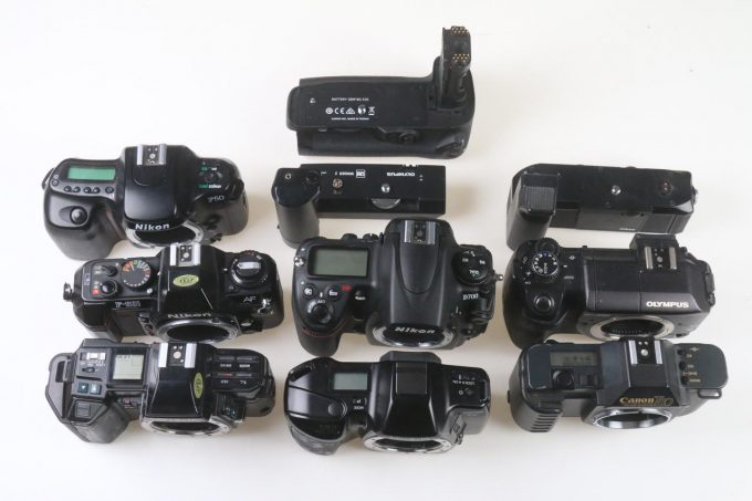 Konvolut diverse SLR-Kameras - 7 Stück Bastlergeräte
